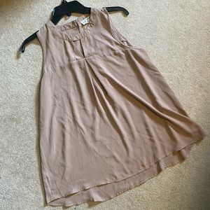 Pink rose dressy blouse tank top large keyhole